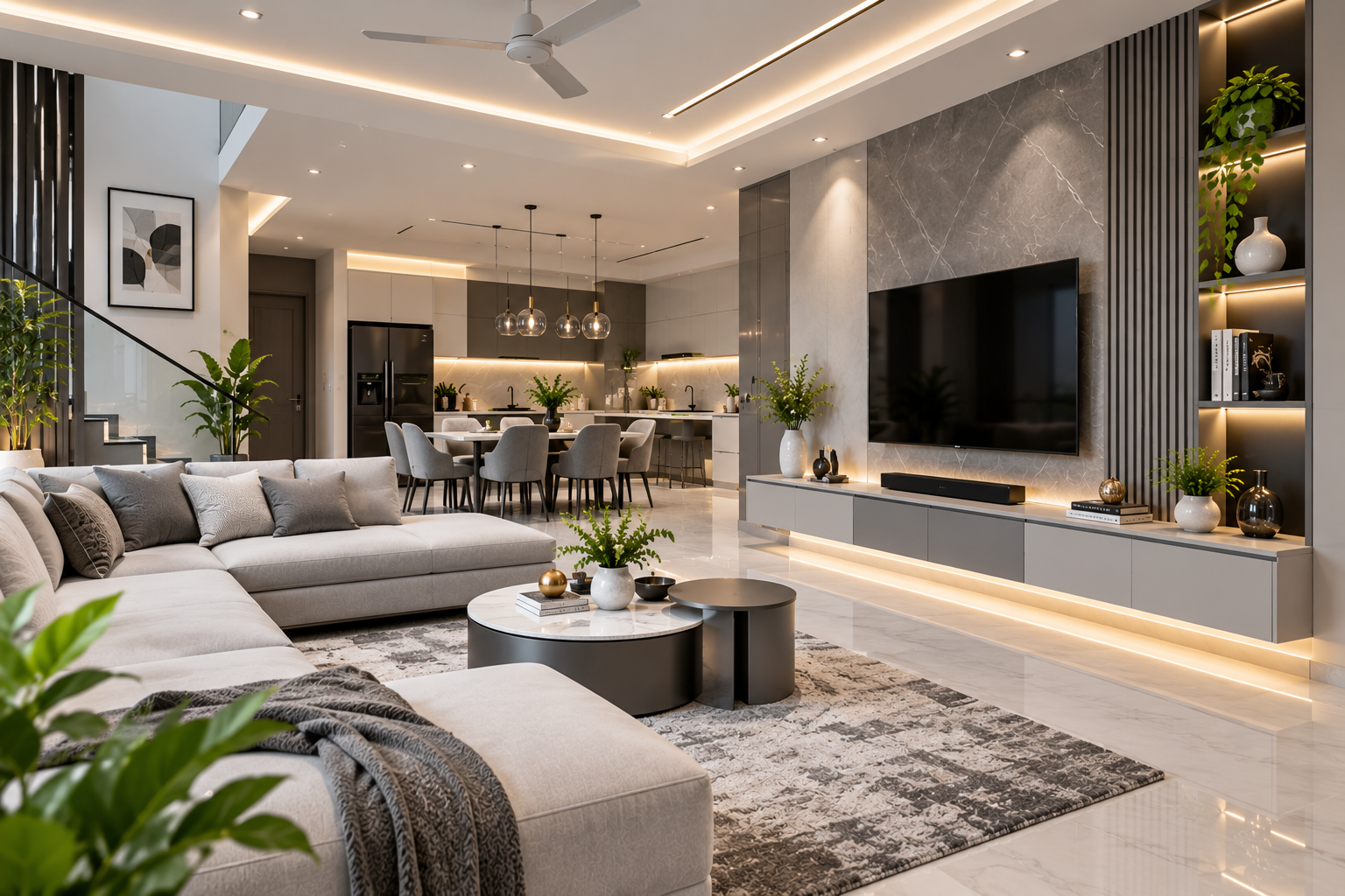 Modern home interior design by Shree Ji Modular Kitchen and Interior