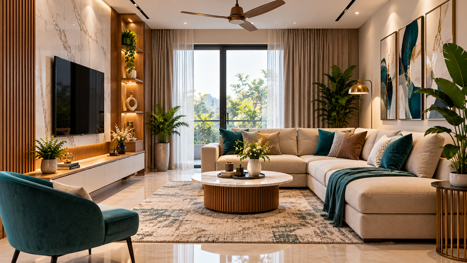 Luxury living room interior in Kota