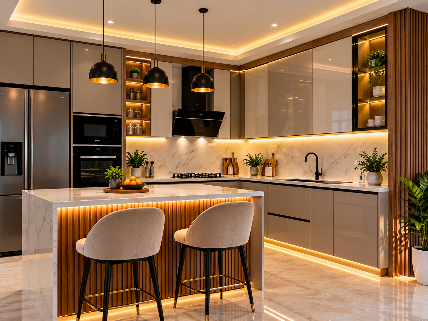Modern modular kitchen design